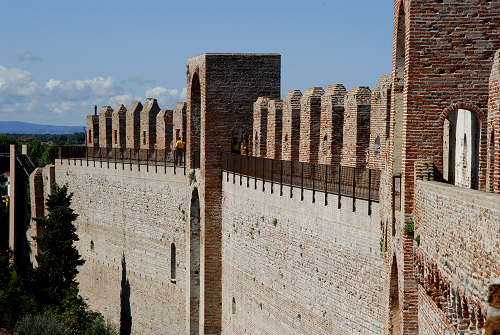 camminamento di ronda sulle mura di Cittadella