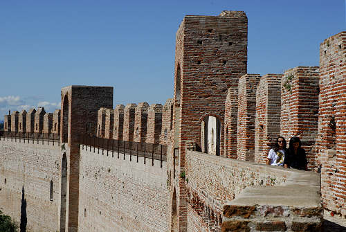 camminamento di ronda sulle mura di Cittadella