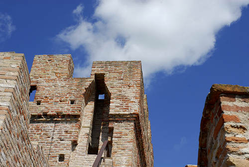 camminamento di ronda sulle mura di Cittadella