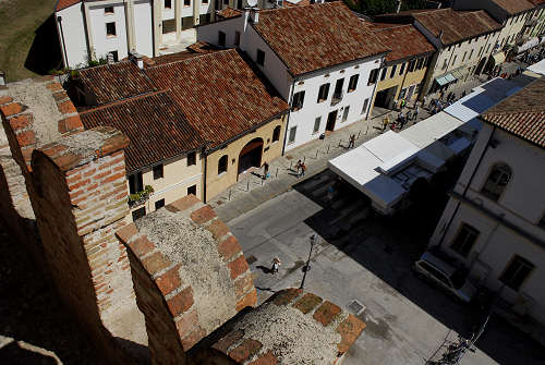 camminamento di ronda sulle mura di Cittadella