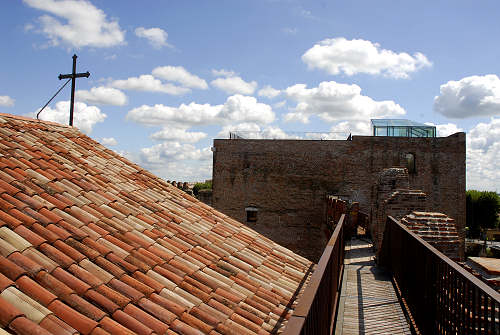 camminamento di ronda sulle mura di Cittadella