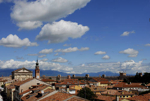 camminamento di ronda sulle mura di Cittadella