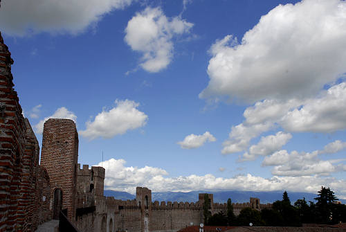 camminamento di ronda sulle mura di Cittadella