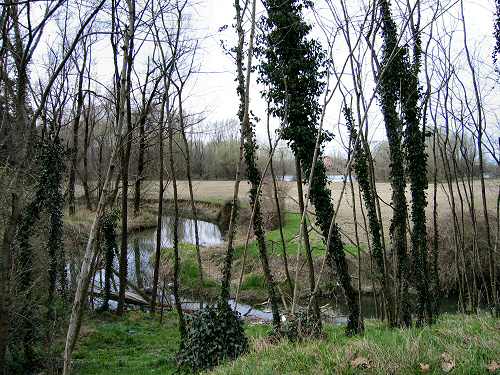 Santuario di Tessara e fiume Brenta a Curtarolo