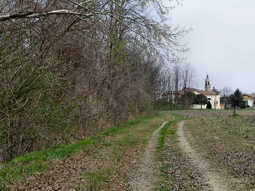 Santuario di Tessara e fiume Brenta a Curtarolo