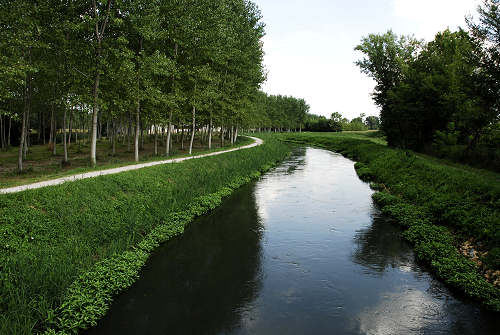 pista ciclabile fiume Tergola tra San Giorgio delle Pertiche, Campodarsego, Vigonza