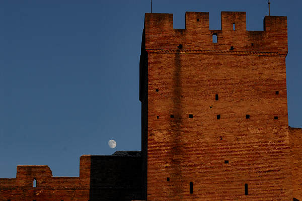 Tramonto invernale sulle Mura Medioevali di Cittadella