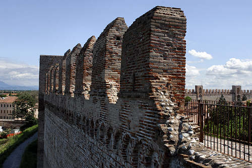 camminamento di ronda sulle mura di Cittadella
