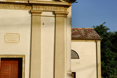 Santuario di Tessara e fiume Brenta a Curtarolo