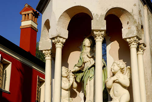 Santuario di Tessara e fiume Brenta a Curtarolo