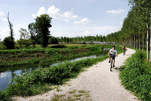 pista ciclabile fiume Tergola tra San Giorgio delle Pertiche, Campodarsego, Vigonza