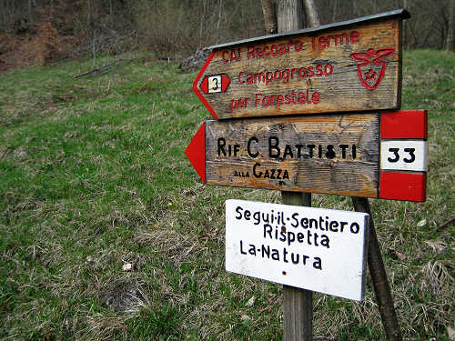 Sentiero delle Mole all'alpe di Capogrosso, Recoaro Terme