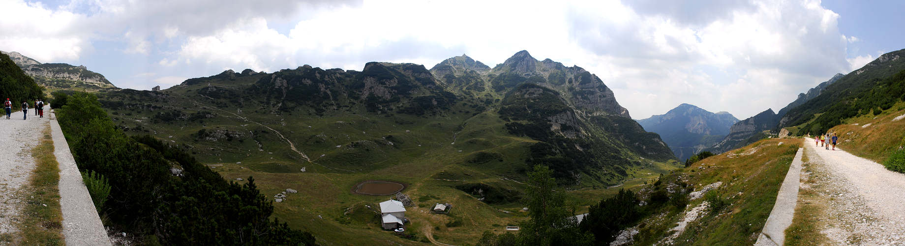 Gruppo del Carega, rifugio Scalorbi, Alpe di Campobrun