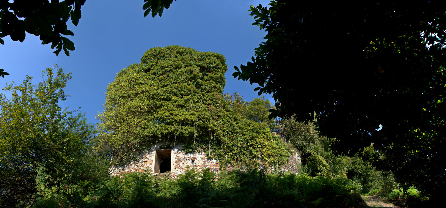 ruderi della Bastia del castello di Pievebelvicino a Torrebelvicino, Val Leogra, Alto Vicentino