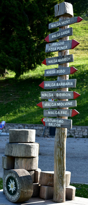 sentiero naturalistico delle Prese del Cesen, Pianezze Borri Balcon