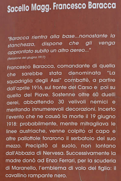 Monumento a Francesco Baracca sul Montello