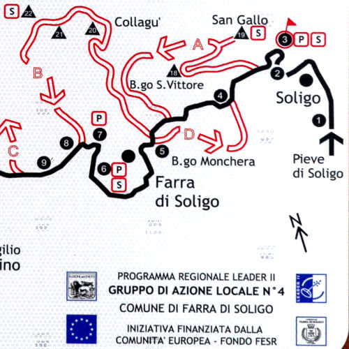 cicloturismo e mountain bike nei colli del Prosecco a Soligo