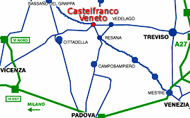 Mappa di Castelfranco Veneto