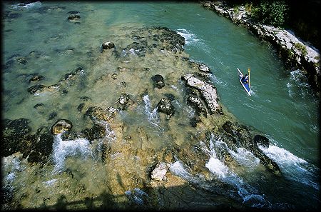 kajak, canottaggio sul fiume Brenta a Valstagna