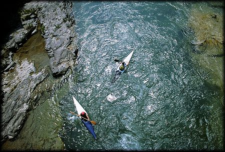 kajak, canottaggio sul fiume Brenta a Valstagna