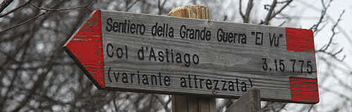 sentiero del Vu da Londa di Valstagna al Col d'Astiago nell'Altopiano di Asiago