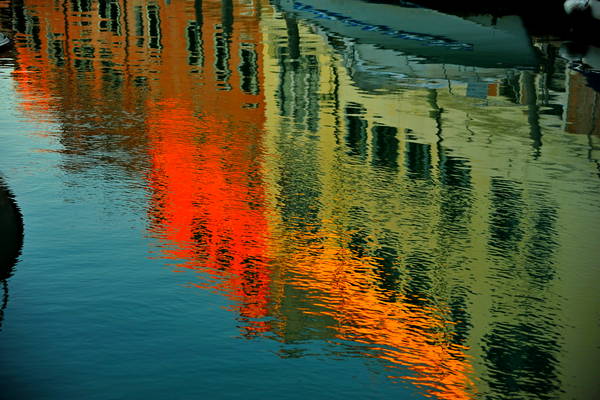 Venezia, foto riflessi sull'acqua