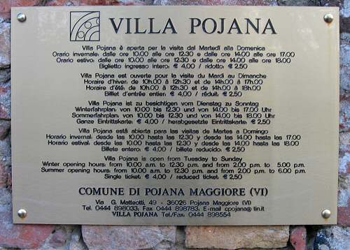 Villa Pojana - Pojana Maggiore - Vicenza