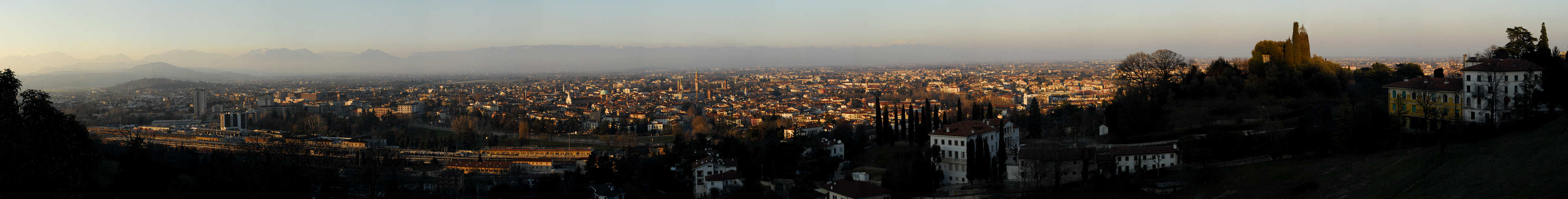Vicenza, panoramica da Monte Berico