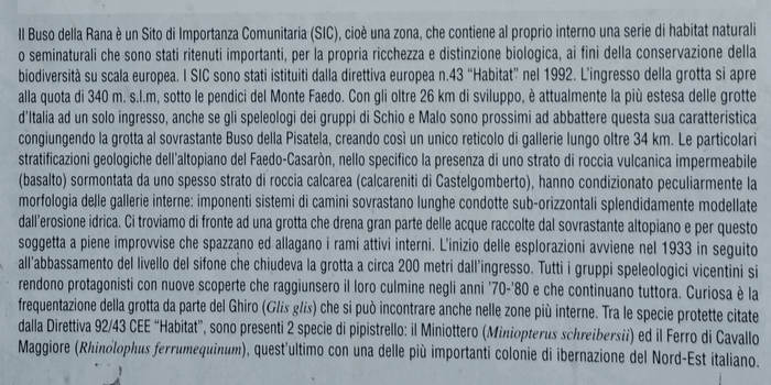 Monte di Malo, Buso della Rana